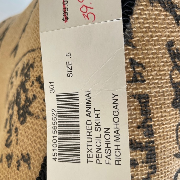 Chicos, faux brown leather, reptile pattern, size 0.5 - Picture 4 of 11